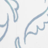 抽象芸術モダンの葉の白と青 壁紙 (縫い目)