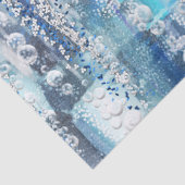 抽象芸術モダンの青色調 薄葉紙 (詳細)