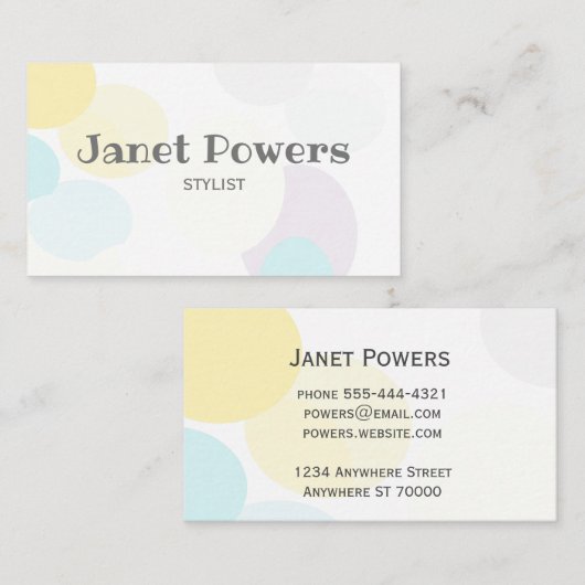 抽象芸術モダンアカスタムート名刺 名刺 (正面/裏面)