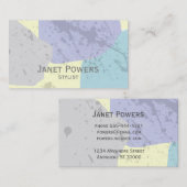 抽象芸術モダンアカスタムート名刺 名刺 (正面/裏面)