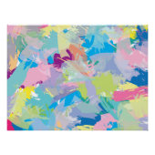 抽象芸術モダンアカラフルルフェイクキャンバス印刷 ポスター (正面)