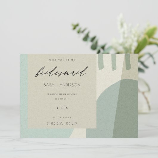 抽象芸術モダンアクア芸術的は僕の花嫁だ 招待状 (スタンド正面)