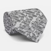 抽象芸術モダンアストライプのルト灰色，白，黒nec ネクタイ (ロール)