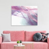 抽象芸術モダンアルコールインクバラ金ゴールド調和 キャンバスプリント (インサイチュ (リビング))