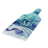 抽象芸術モダンアルコールインクモノグラム切断板 カッティングボード (角)