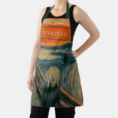 抽象芸術モダンアートの叫び声 エプロン (インサイチュ)