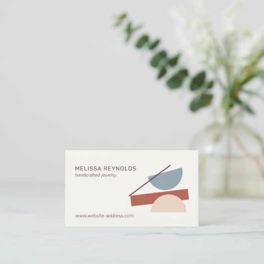 抽象芸術モダンアートインテリアデザイナー、クレフター 名刺 (スタンド正面)