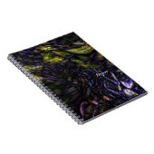 抽象芸術モダンアートカラー芸術的スプラッシュ ノートブック (右側)