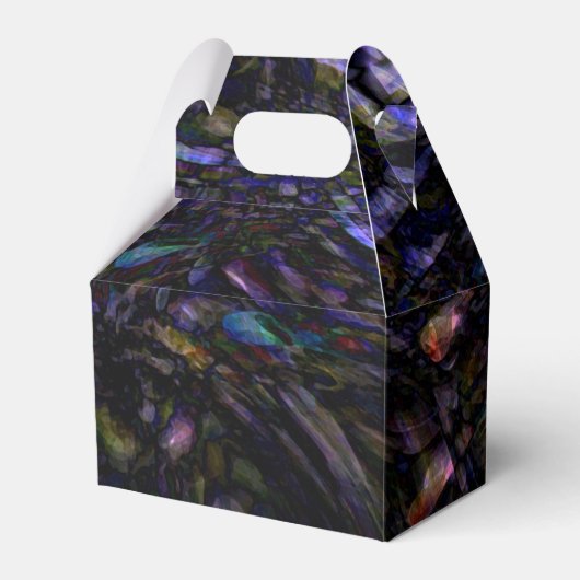 抽象芸術モダンアートカラー芸術的スプラッシュ フェイバーボックス (正面サイド)