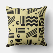 抽象芸術モダンアートジオメトリパターン クッション (裏面)