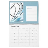 抽象芸術モダンアートノートPlanningアートワーク カレンダー (1月 2026)