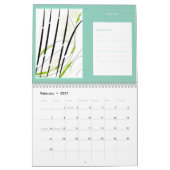 抽象芸術モダンアートノートPlanningアートワーク カレンダー (2月 2027)