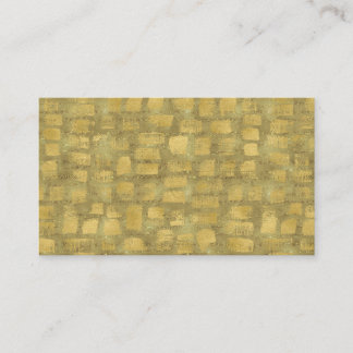 抽象芸術モダンアートビジネスカード金ゴールドブルゴーニュ 名刺