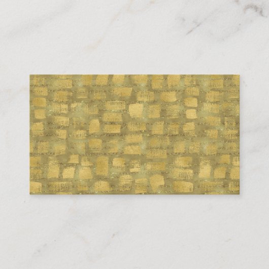 抽象芸術モダンアートビジネスカード金ゴールドブルゴーニュ 名刺 (正面)