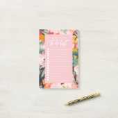 抽象芸術モダンアートフローラの一覧パーソナライズされた表示 ポストイット (デスク上)