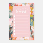 抽象芸術モダンアートフローラの一覧パーソナライズされた表示 ポストイット (正面)