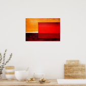 抽象芸術モダンアートポスター – アーモダントプリント ポスター (キッチン)