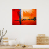 抽象芸術モダンアートポスター ポスター (キッチン)