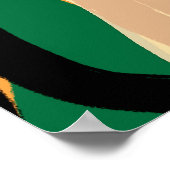 抽象芸術モダンアートポスター – マクシマリストスタイル ポスター (角)