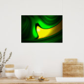 抽象芸術モダンアートポスター – ミニマリストアート ポスター (キッチン)