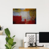 抽象芸術モダンアートポスター – ミニマリスト広場 ポスター (ホームオフィス)