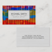 抽象芸術モダンアートメイクアップアーティスト#43 名刺 (正面/裏面)