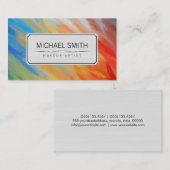 抽象芸術モダンアートメイクアップアーティスト#83 名刺 (正面/裏面)