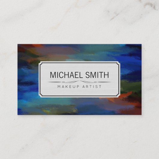 抽象芸術モダンアートメイクアップアーティスト#99 名刺 (正面)