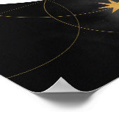 抽象芸術モダンアート中世紀ミニマル主義 ポスター (角)