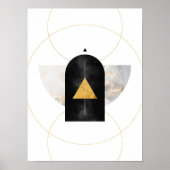 抽象芸術モダンアート中世紀ミニマル主義 ポスター (正面)