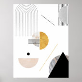 抽象芸術モダンアート中世紀ミニマル主義 ポスター (正面)