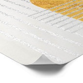 抽象芸術モダンアート中世紀ミニマル主義 ポスター (角)