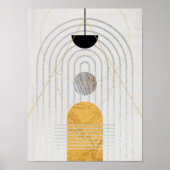 抽象芸術モダンアート中世紀ミニマル主義 ポスター (正面)
