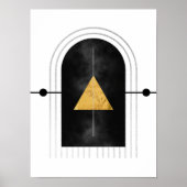 抽象芸術モダンアート中世紀ミニマル主義 ポスター (正面)