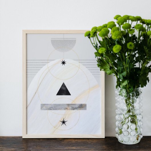 抽象芸術モダンアート中世紀ミニマル主義 ポスター