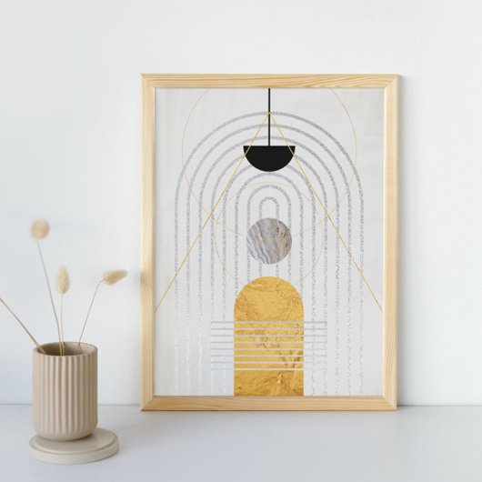 抽象芸術モダンアート中世紀ミニマル主義 ポスター