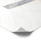 抽象芸術モダンアート中世紀ミニマル主義 ポスター (角)