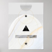 抽象芸術モダンアート中世紀ミニマル主義 ポスター (正面)