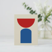 抽象芸術モダンアート幾何学図形 ポストカード (スタンド正面)