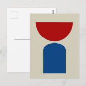 抽象芸術モダンアート幾何学図形 ポストカード (正面/裏面)