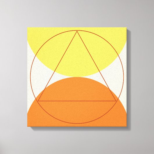 抽象芸術モダンアート幾何学模様 キャンバスプリント (正面)