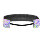 抽象芸術モダンアート旋回パターン結婚式の引き出物 アスレチックヘッドバンド (裏面)