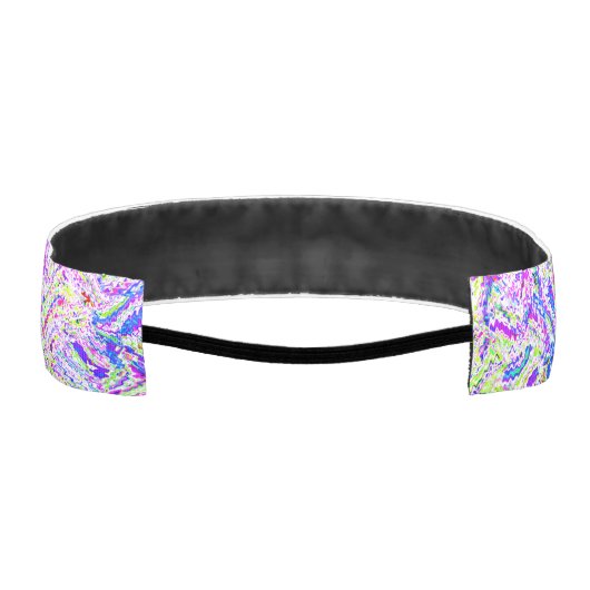 抽象芸術モダンアート旋回パターン結婚式の引き出物 アスレチックヘッドバンド (裏面)