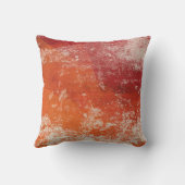 抽象芸術モダンアート装飾用クッションオレンジレッドクリーム クッション (裏面)