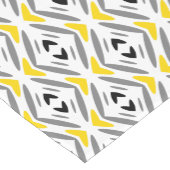 抽象芸術モダンイエローグレーダイヤモンド ショートテーブルランナー (コーナー)