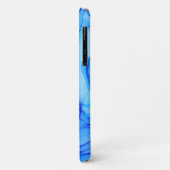 抽象芸術モダンインディゴブルーパープルスワーズモノグラム Case-Mate iPhoneケース (裏面/左)