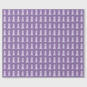 抽象芸術モダンウィンタークリスマスツリーラベンダー ラッピングペーパー (フラット)