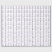 抽象芸術モダンウィンタークリスマスツリーラベンダー ラッピングペーパー (フラット)