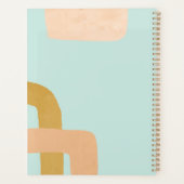 抽象芸術モダンウォーターカラーハウスプラントガーデン プランナー手帳 (裏面)