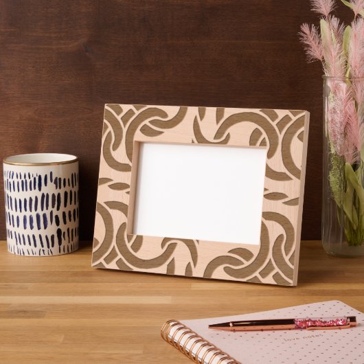 抽象芸術モダンエレガントケルト結び目模様シ男らしック レーザー彫刻フレーム (左)